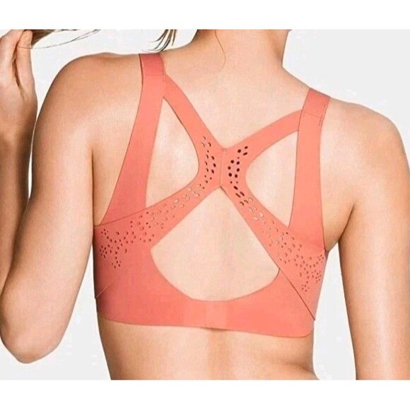 Victoria's Secret VSX Angel Max Sports Bra Size 32DD Rosebud Athleisure Sporty - Picture 3 of 9